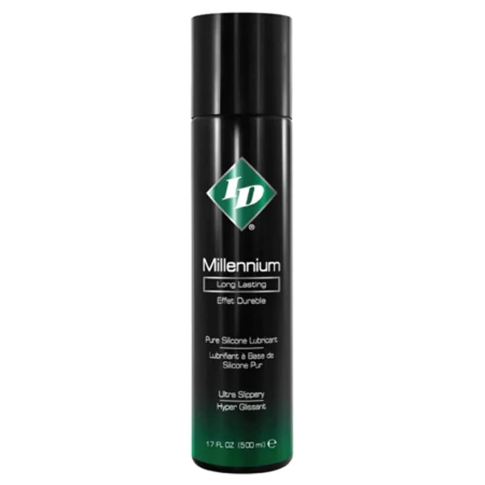 ID Millennium Silicone Lubricant 17 Oz | Ultra-Long Lasting, Water & Water-Silicone Blend