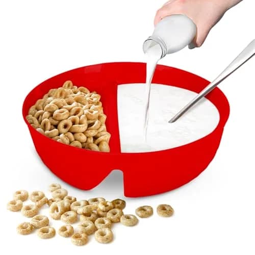 Just Solutions Crunch Anti-Soggy Cereal Bowl 7 in x 2.5 in | Keeps Cereal Fresh & Crunchy, Microwave & Dishwasher Safe thumbnail 1