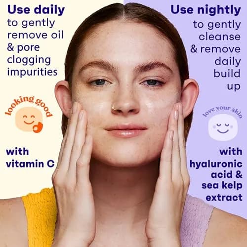 Clean & Clear Oil-Free Facial Cleansers Morning Burst & Night Relaxing 192 fl oz (16 oz 2 Count Pack of 12) | Gentle Daily Cleansing thumbnail 4