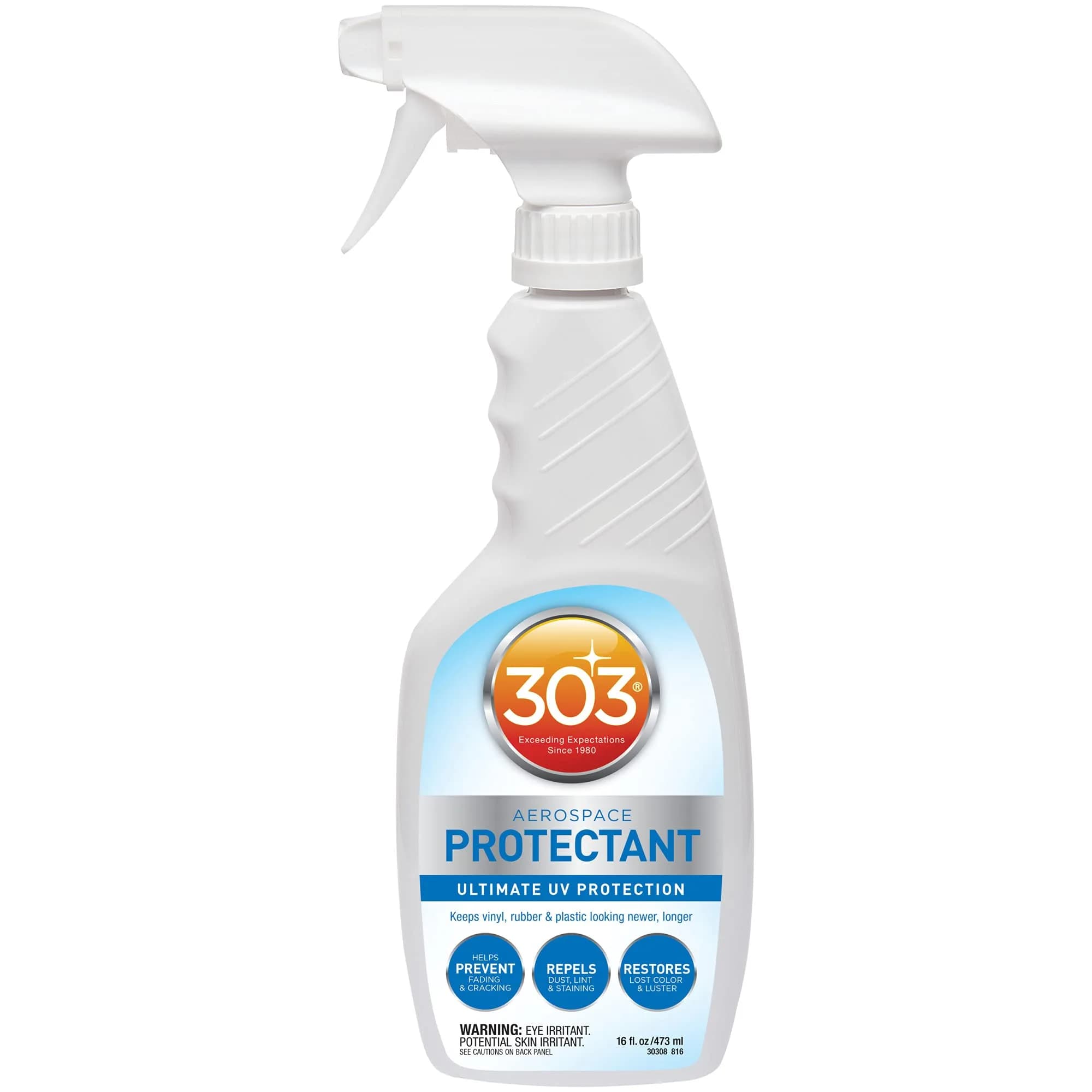 303 Aerospace Protectant for Vinyl, Plastic & Rubber | UV & Stain Protection (70-120 chars) — White