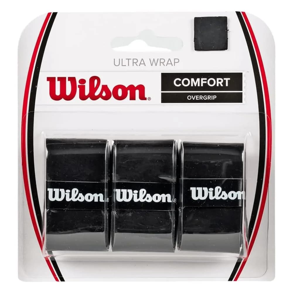 WILSON Sensation Pro Tennis Racquet Over Grip - Black | 3 Grips - main product image