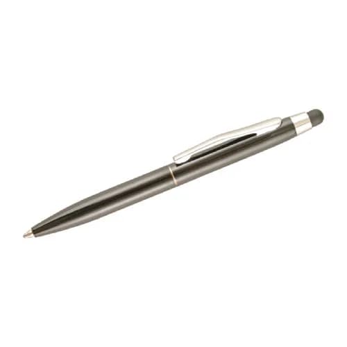 Uchida St. Tropez 2 in 1 Stylus and Pen, Black | Aluminum Body, Rubberized Stylus thumbnail 1