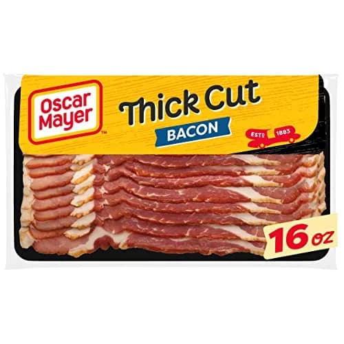 Oscar Mayer Naturally Hardwood Smoked Thick Cut Bacon 16 oz | Hearty, Slow Smoked Pork Slices thumbnail 1