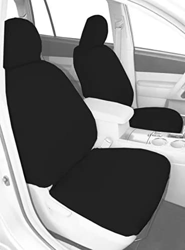 CalTrend Front Buckets Seats NeoSupreme Seat Covers for 2004-2006 Toyota Camry Black Insert and Trim | Custom Fit, UV & Water Protected thumbnail 1