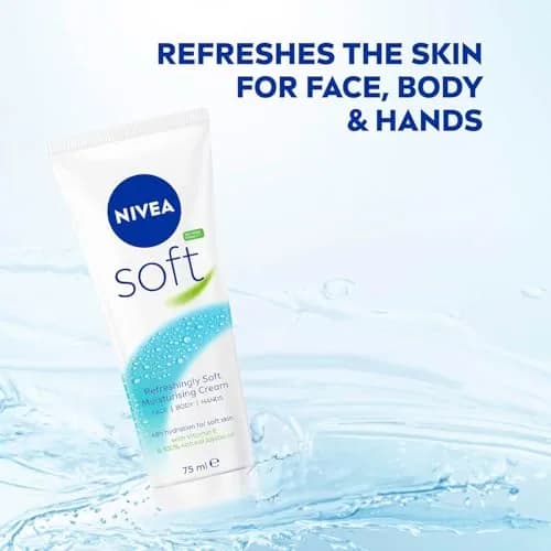 NIVEA Soft All-Purpose Moisturizing Cream 156 g (5.5 oz) | Fast-Absorbing Daily Hydration thumbnail 6