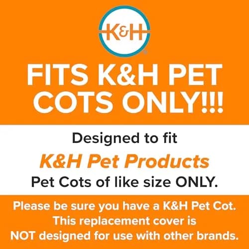 K&H Pet Products Large Outdoor Elevated Dog Bed Pet Cot Replacement Cover 42x30in | Breathable Mesh Cooling thumbnail 5