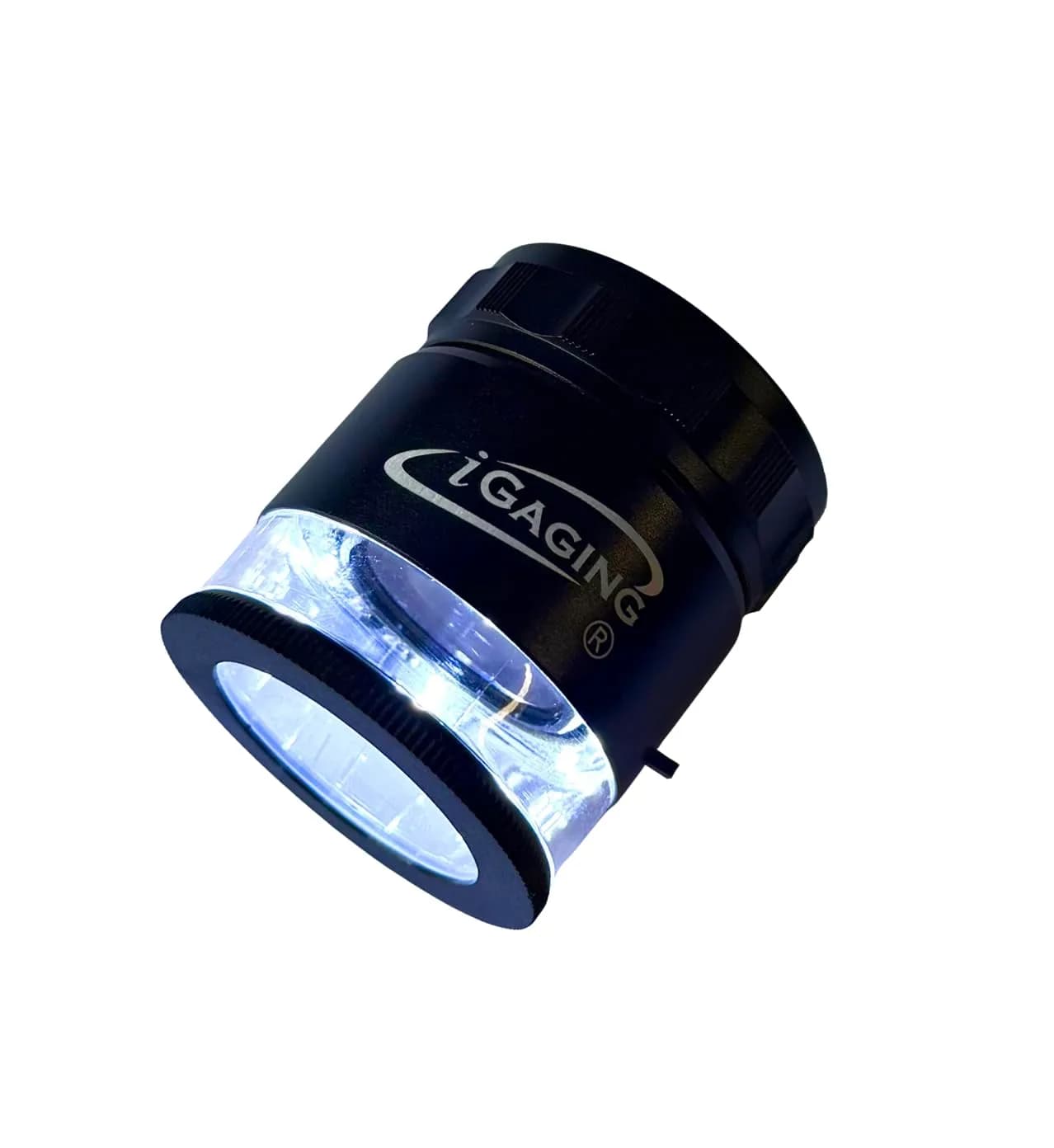 iGaging Magnifier Comparator 10X with 36-LED Lighted Loupe, 7 LED Brightness, Adjustable Focus, Long-Lasting Glass Lens - main product image