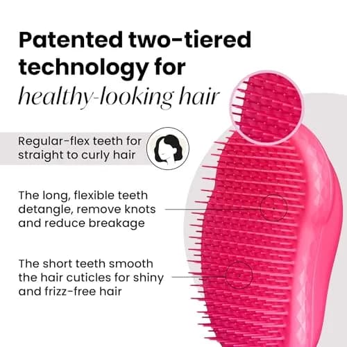 Tangle Teezer Original Detangler Brush Pink Fizz | Detangles Wet or Dry Hair for All Types thumbnail 2