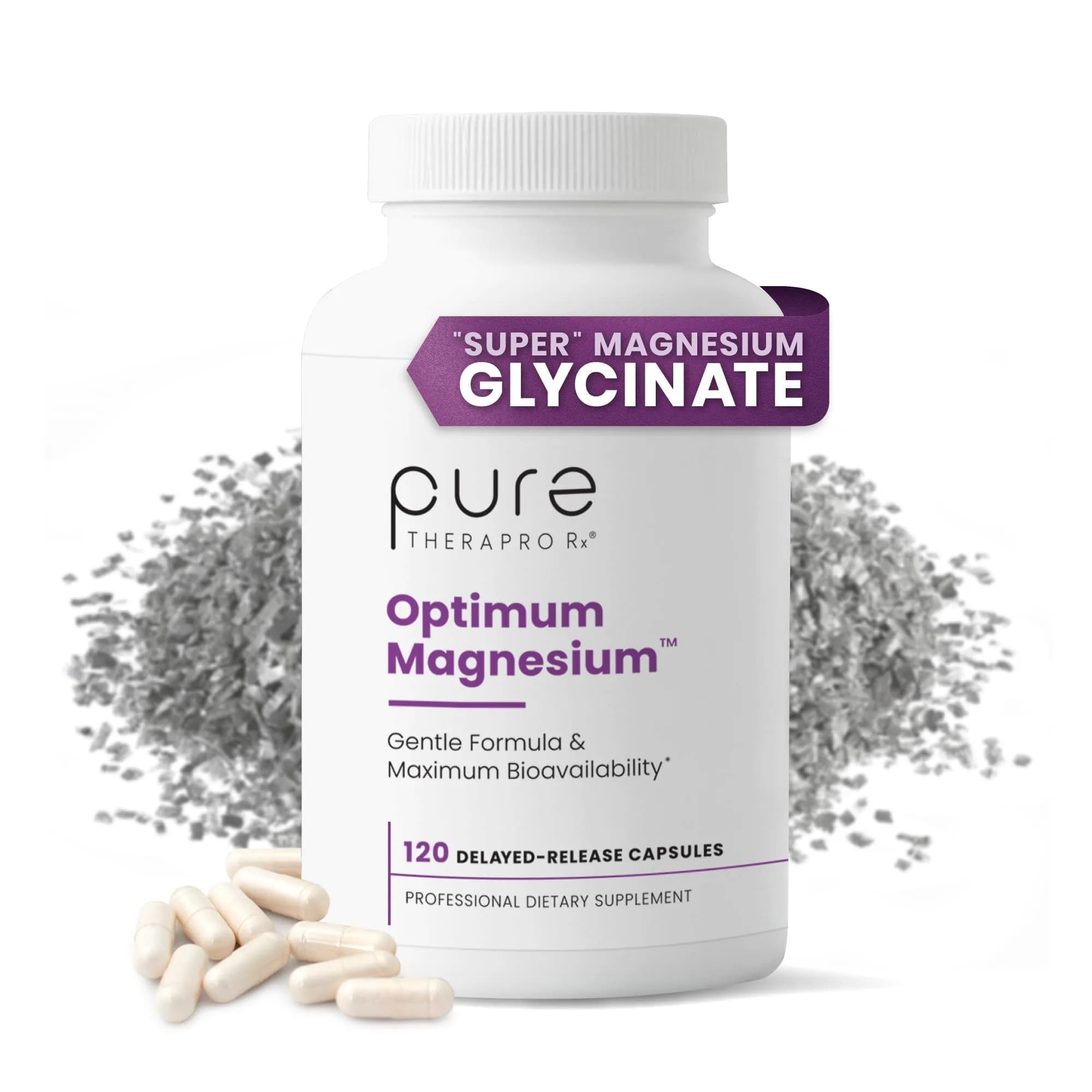 Pure Therapro Rx Magnesium Lysinate Glycinate & Magnesium Malate | Supports Heart, Bones & Energy