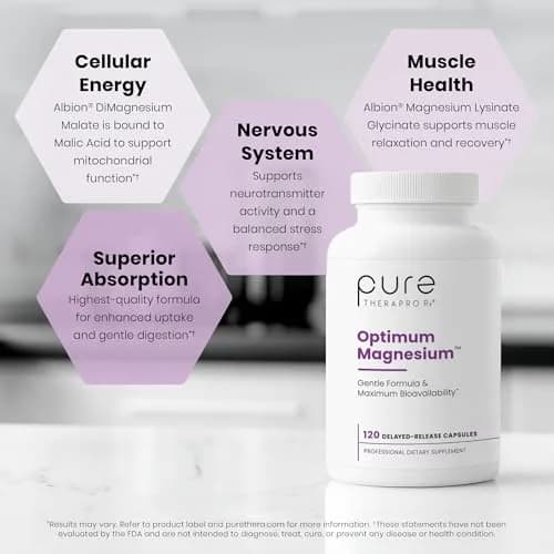 Pure Therapro Rx Magnesium Lysinate Glycinate & Magnesium Malate | Supports Heart, Bones & Energy thumbnail 4