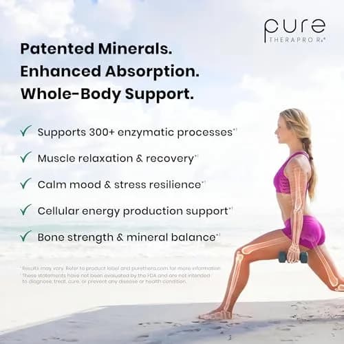 Pure Therapro Rx Magnesium Lysinate Glycinate & Magnesium Malate | Supports Heart, Bones & Energy thumbnail 5