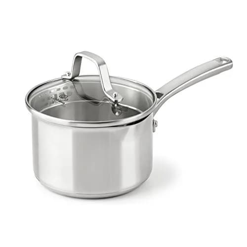 Calphalon Classic Stainless Steel Sauce Pan 1.5-quart | Impact-bonded aluminum base, dishwasher safe, full 10-year warranty thumbnail 1
