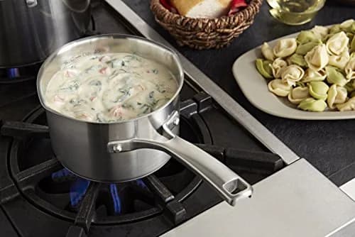 Calphalon Classic Stainless Steel Sauce Pan 1.5-quart | Impact-bonded aluminum base, dishwasher safe, full 10-year warranty thumbnail 2