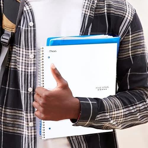 Five Star Spiral Notebook 8-1/2" x 11" 200 Sheets White | College Ruled Paper with Water Resistant Cover thumbnail 7