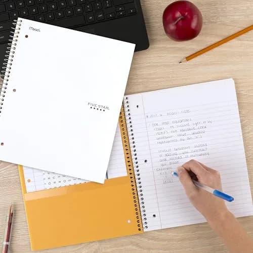 Five Star Spiral Notebook 8-1/2" x 11" 200 Sheets White | College Ruled Paper with Water Resistant Cover thumbnail 8