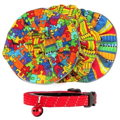 Birdsbesafe Cat Collar Cover & Breakaway Collar Set (3 Covers + 1 Collar) | Helps Birds See Cats thumbnail 1