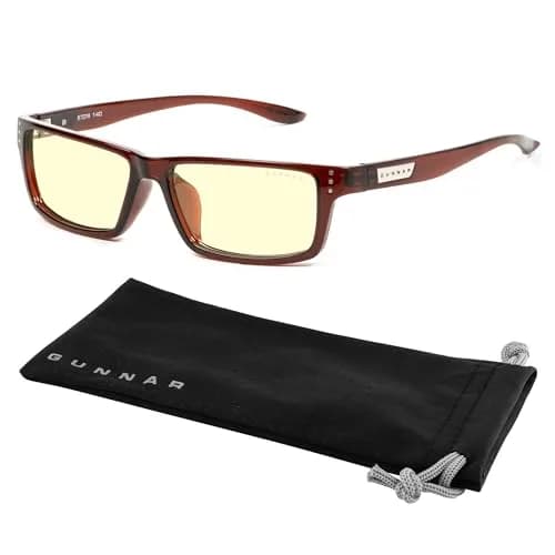Gunnar Riot Espresso Amber Tint Blue Light Blocking Computer Glasses | Blocks 65% Blue Light thumbnail 3