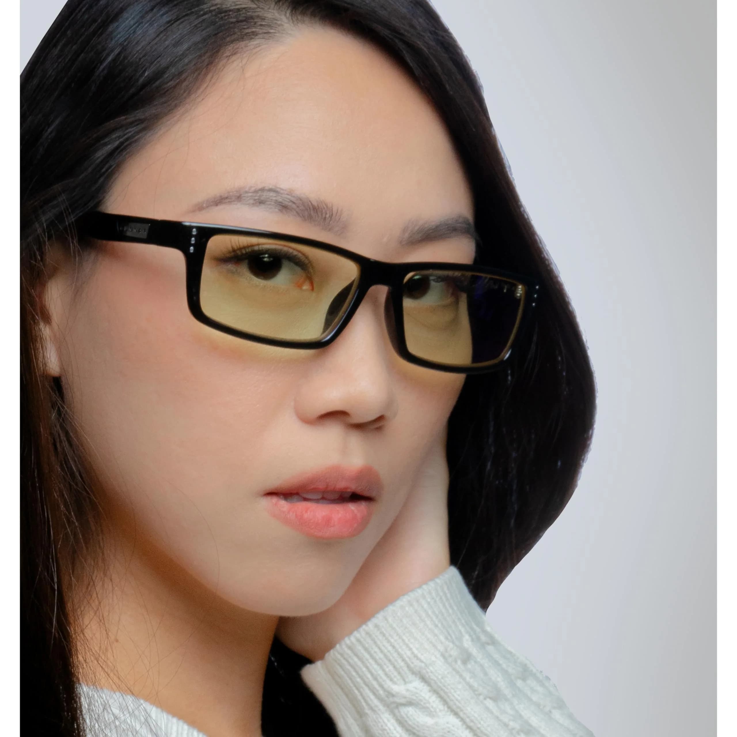 GUNNAR Riot Gaming and Computer Glasses | Blocks 35% Blue Light | Lens Width: 29 mm (1.14 in) | Bridge: 16 mm (0.63 in) | Temple: 140 mm (5.51 in) - view 5