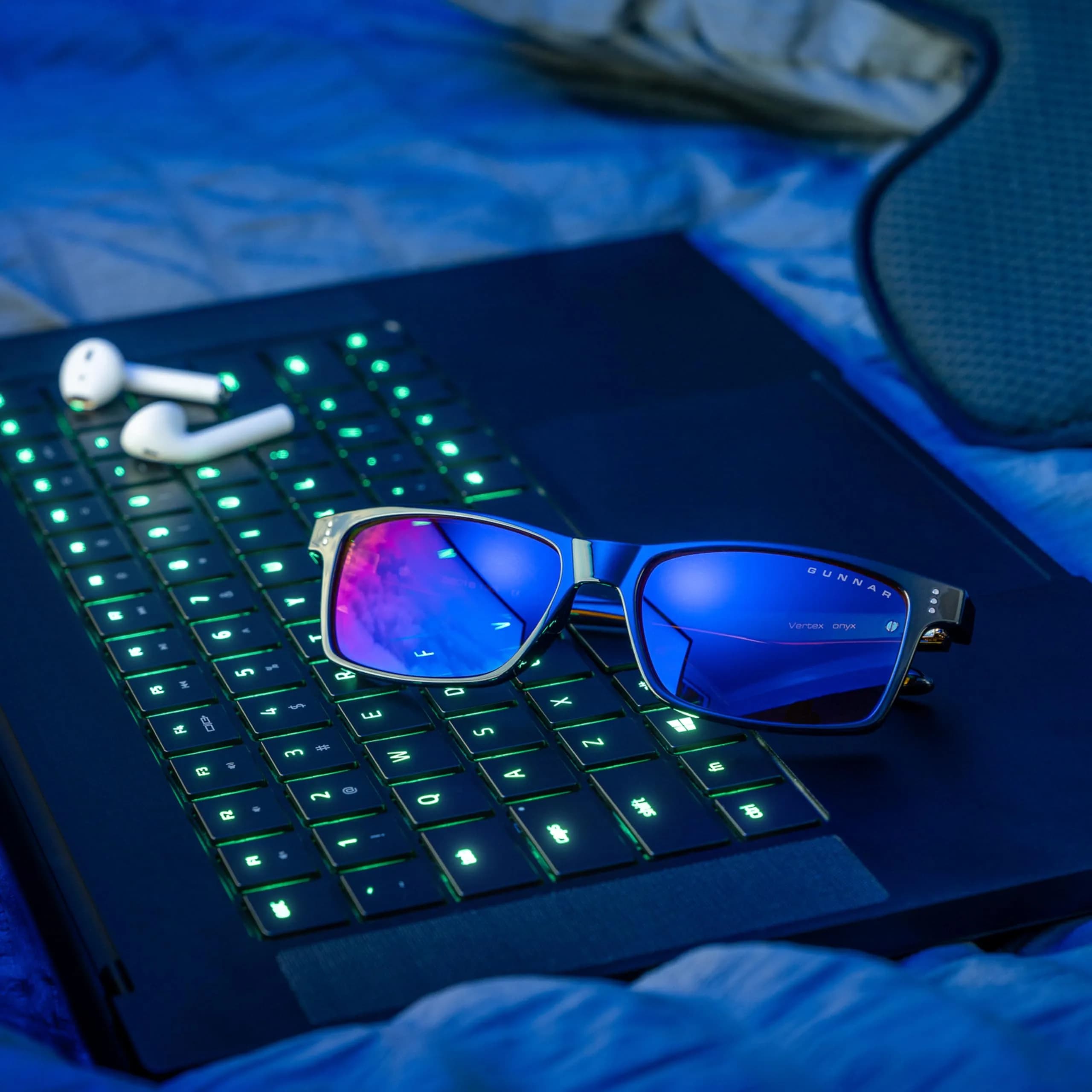 GUNNAR Riot Gaming and Computer Glasses | Blocks 35% Blue Light | Lens Width: 29 mm (1.14 in) | Bridge: 16 mm (0.63 in) | Temple: 140 mm (5.51 in) - view 8
