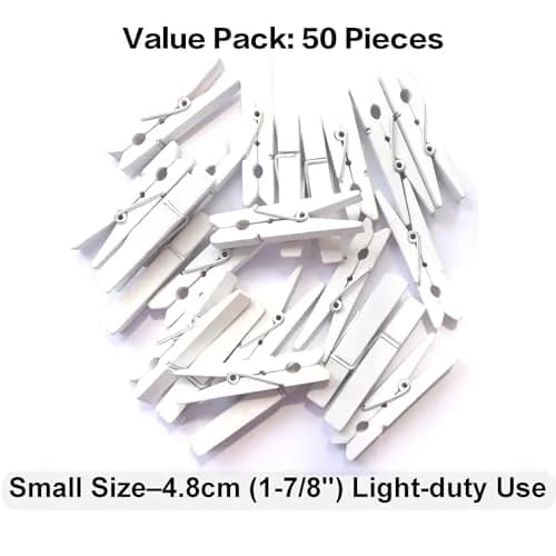 LWR CRAFTS Wooden Small Clothespins 1-7/8" 4.8cm | Light-duty craft clips for photos & cards thumbnail 4