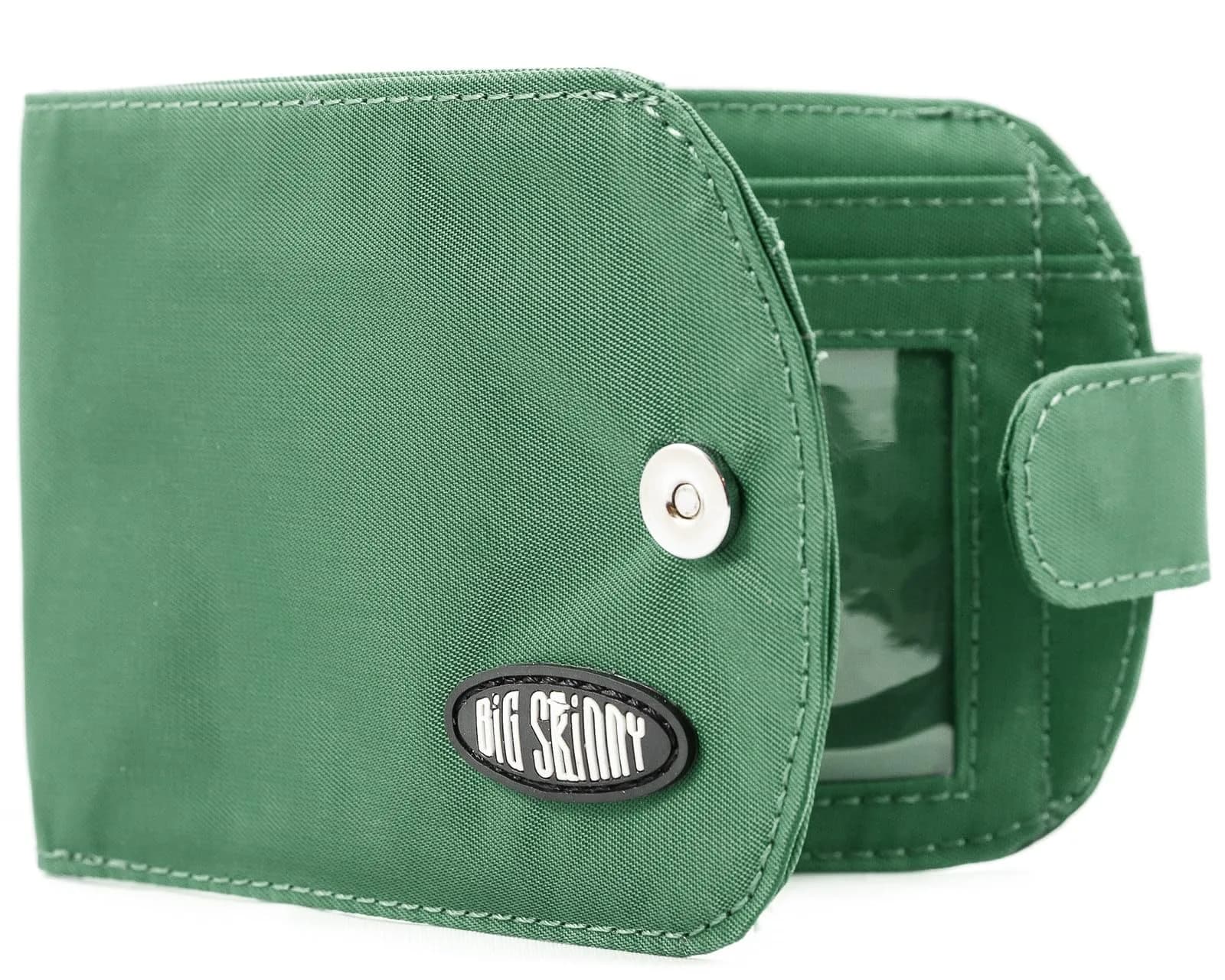 Big Skinny Taxicat Bi-Fold Slim Wallet Verdant Green | Holds Up to 25 Cards, Water Resistant, Lightweight — Verdant Green