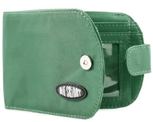 Big Skinny Taxicat Bi-Fold Slim Wallet Verdant Green | Holds Up to 25 Cards, Water Resistant, Lightweight thumbnail 1