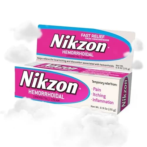 Nikzon Hemorrhoid Cream, 0.9 Oz | Fast Pain & Swelling Relief, Double Effect, USA Import thumbnail 1