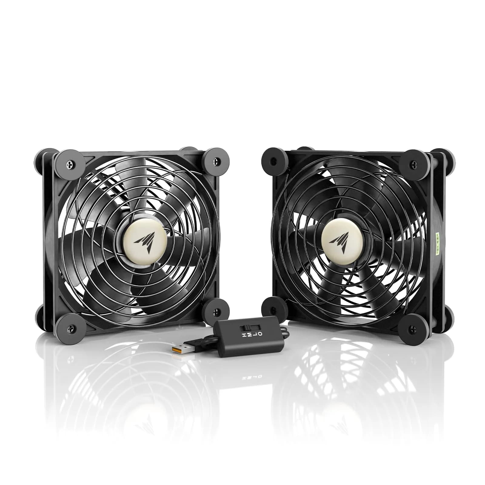 AC Infinity MULTIFAN S7 Dual 120mm USB Fan, 104 CFM, 19 dBA | UL-Certified for Electronics Cooling - main product image