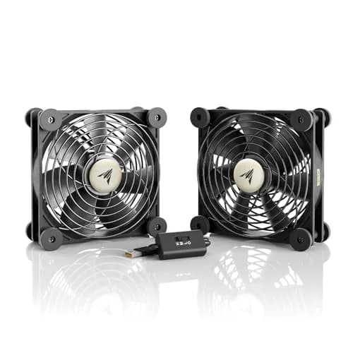 AC Infinity MULTIFAN S7 Dual 120mm USB Fan, 104 CFM, 19 dBA | UL-Certified for Electronics Cooling thumbnail 1