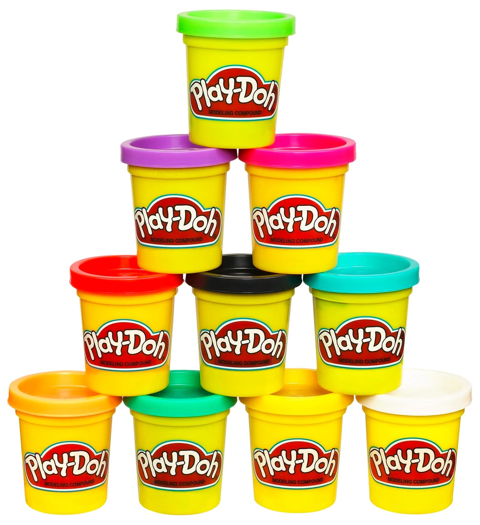 Play-Doh Modeling Compound 10-Pack | Assorted Bright Colors for Kids 2+ — Multicolor