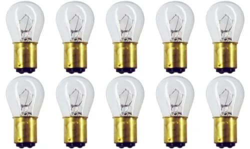 CEC #308 Bulbs 28 V 18.76 W BA15d Base S-8 Shape | Incandescent Light Bulb (28V, Box of 10)