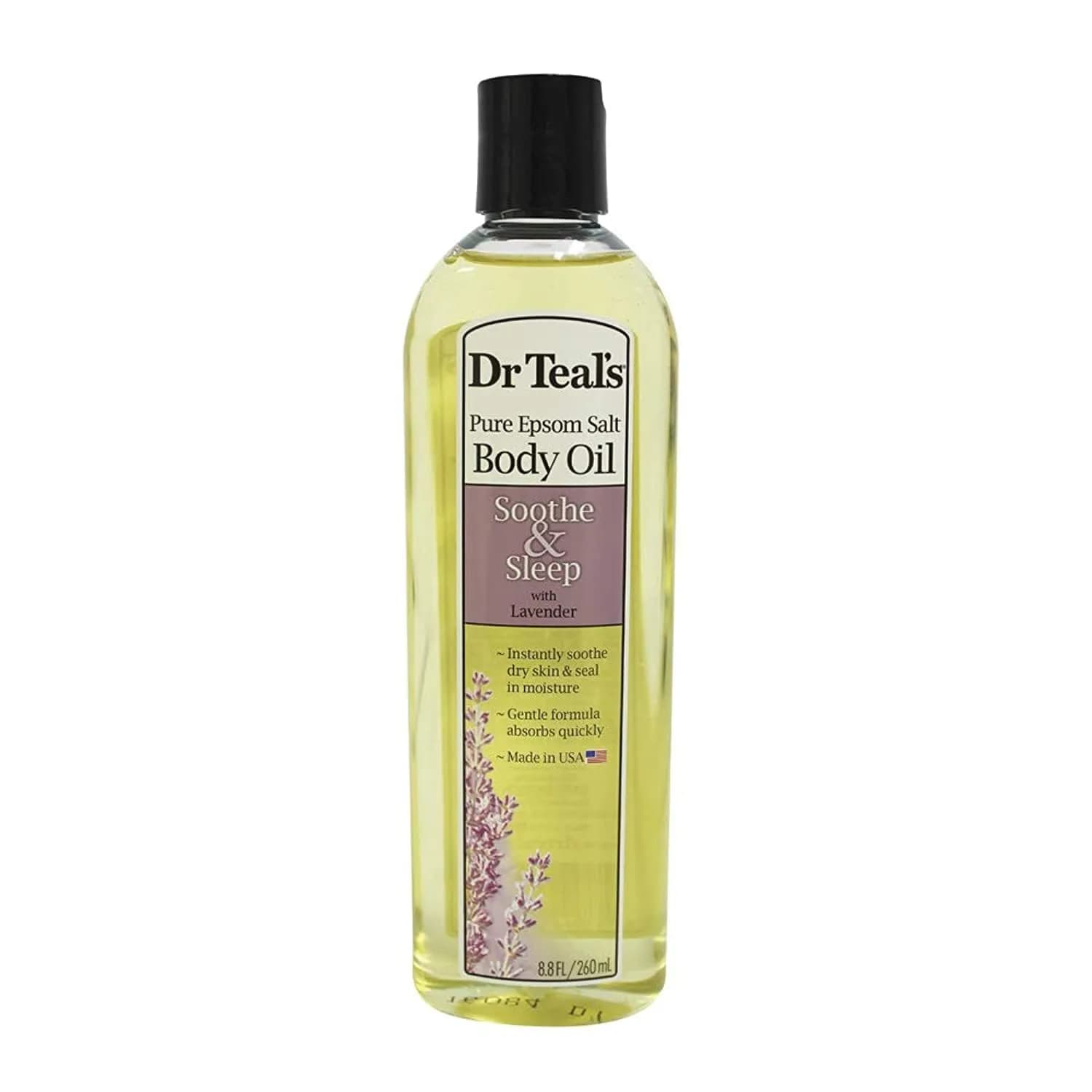 Dr Teal's Eucalyptus Oil Bath Additive 260ml (8.8 Fl Oz) | Soothes Dry Skin with Spearmint & Sesame Oil — 8.8 Ounce