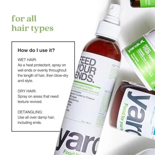 YAROK FOOD FOR YOUR HEAD. GOOD FOR THE EARTH. Vegan Leave-In Conditioner 2oz | Organic Heat Protectant & Detangler thumbnail 6