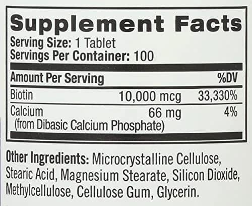 Natrol Biotin Max 10000 Mcg | Supports Hair, Skin & Nails | Vegetarian Tablets thumbnail 3