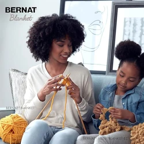 Bernat Blanket BB Yarn Vintage White | Super Bulky Polyester for Cozy Blankets thumbnail 4