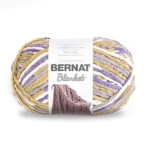 Bernat Blanket Yarn, Lilac Bush | Luxurious, Soft & Cozy Chenille-Style Yarn for Blankets & Decor thumbnail 1