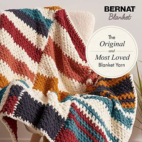 Bernat Blanket Yarn, Lilac Bush | Luxurious, Soft & Cozy Chenille-Style Yarn for Blankets & Decor thumbnail 2