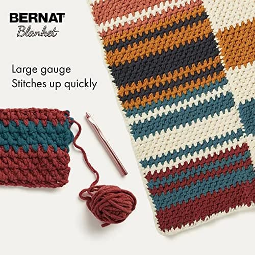 Bernat Blanket Yarn, Lilac Bush | Luxurious, Soft & Cozy Chenille-Style Yarn for Blankets & Decor thumbnail 3