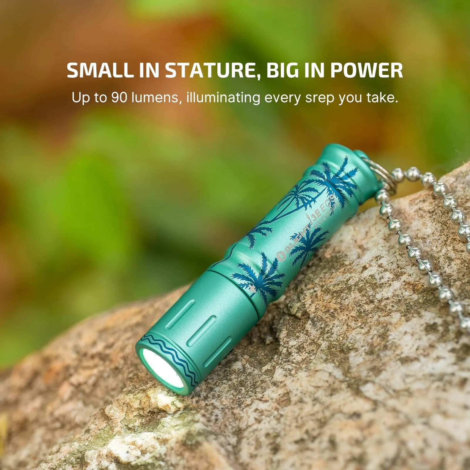 OLIGHT i3E EOS Vibrant Orange 90 Lumens Keychain Flashlight | Compact AAA Battery EDC Light - view 3