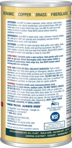 Bar Keepers Friend Powder Cleanser 24 oz (680 g) | Multipurpose Cleaner for Rust, Tarnish, Stains thumbnail 3
