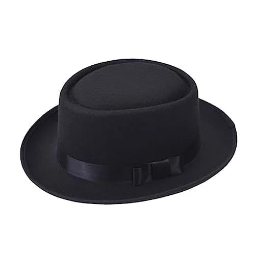 Xcoser Walter White Heisenberg Wool Felt Fedora Hat | Breaking Bad Cosplay Accessory (22-23 inches) thumbnail 1