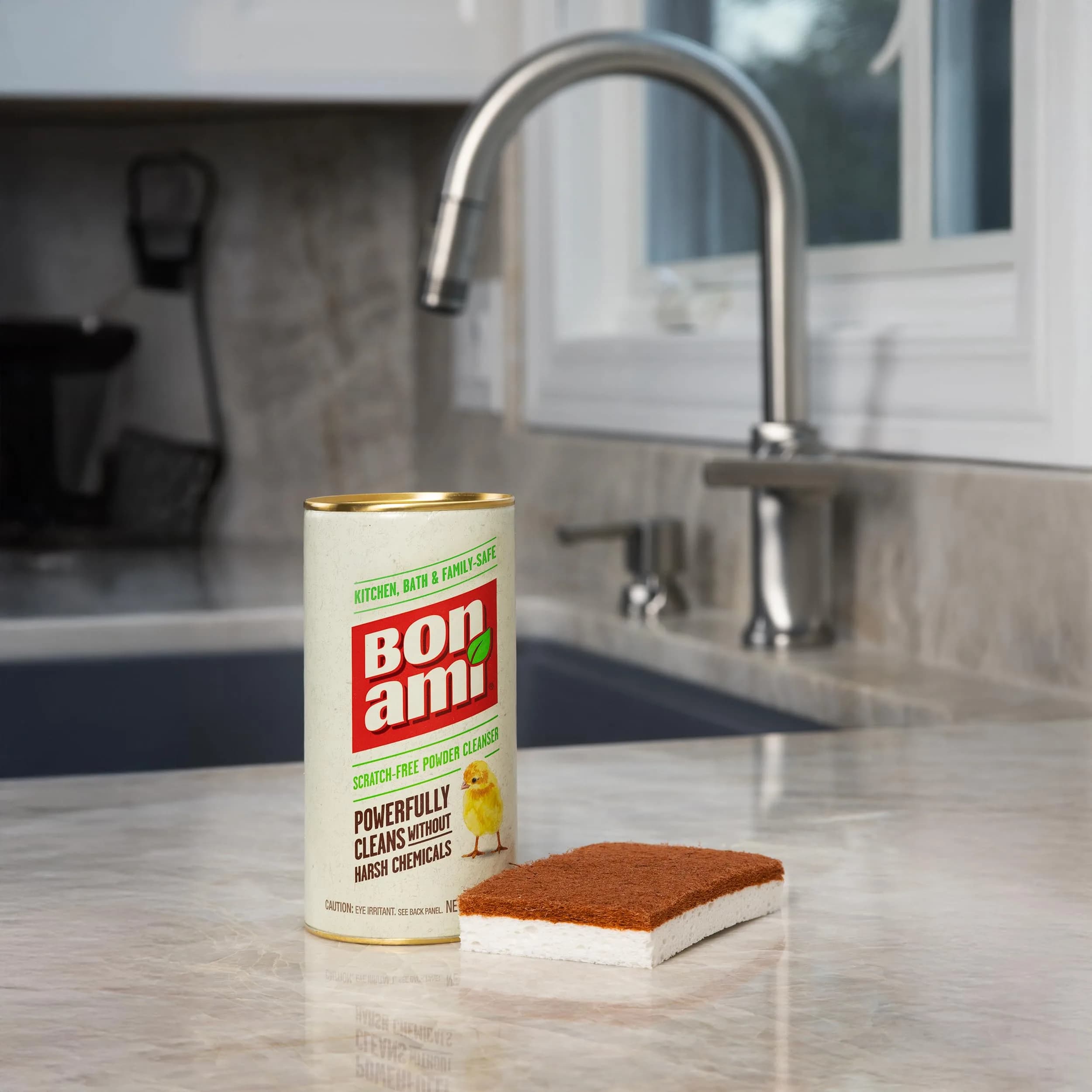 BON AMI Powder Cleanser for Kitchens & Bathrooms 400g (14oz) | Hypoallergenic, Non-Toxic, Biodegradable - view 3