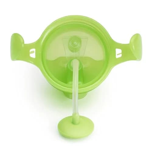 Munchkin Any Angle Sippy Cup for Toddlers, Spill Proof Weighted Straw Cup with Transition Handles for Babies 6 Months and Up, 200ml (7 Ounce), Green | BPA-Free & Easy-Clean thumbnail 5