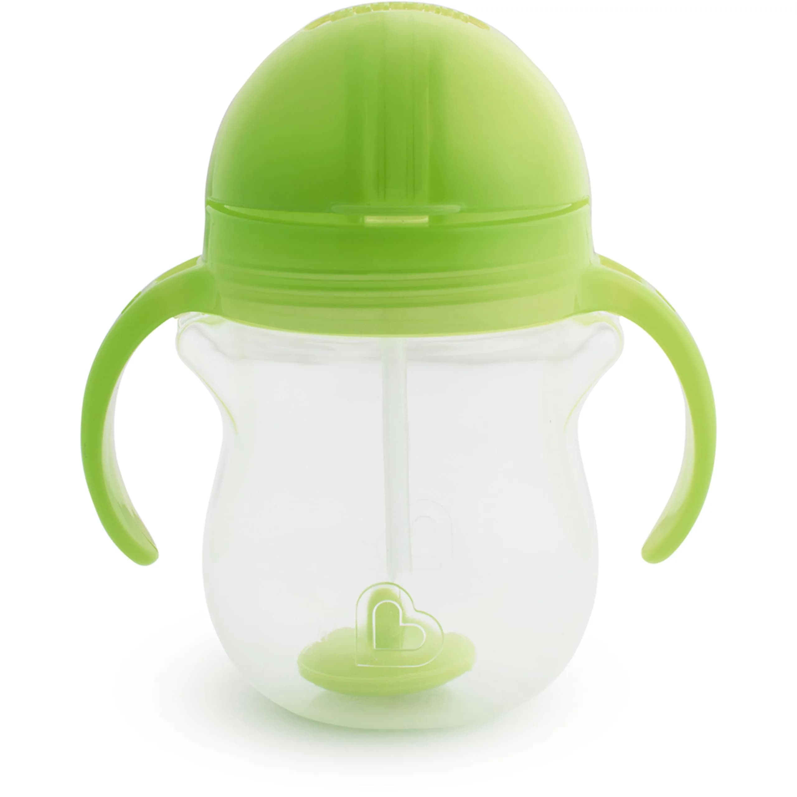 Munchkin Any Angle Sippy Cup for Toddlers, Spill Proof Weighted Straw Cup with Transition Handles for Babies 6 Months and Up, 200ml (7 Ounce), Green | BPA-Free & Easy-Clean - view 4