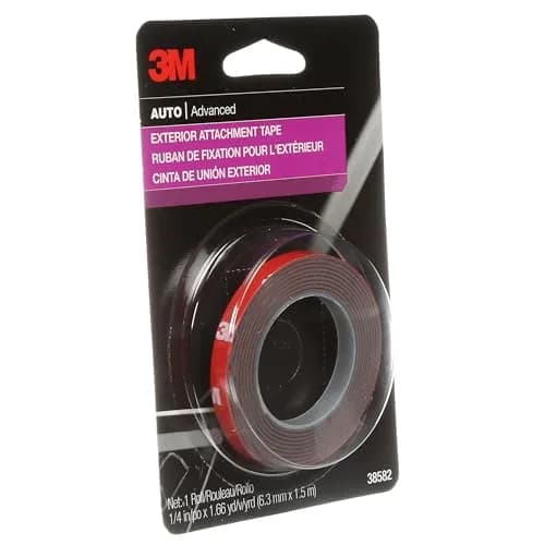 3M Auto Exterior Attachment Tape, 1/4 in x 5 ft | Heavy Duty Double-Sided Automotive Tape for Car Trim & Badges thumbnail 5