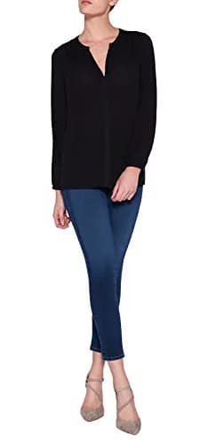 NYDJ Women’s Three-Quarter Sleeve Pintuck Blouse | Classic Lightweight Top thumbnail 7