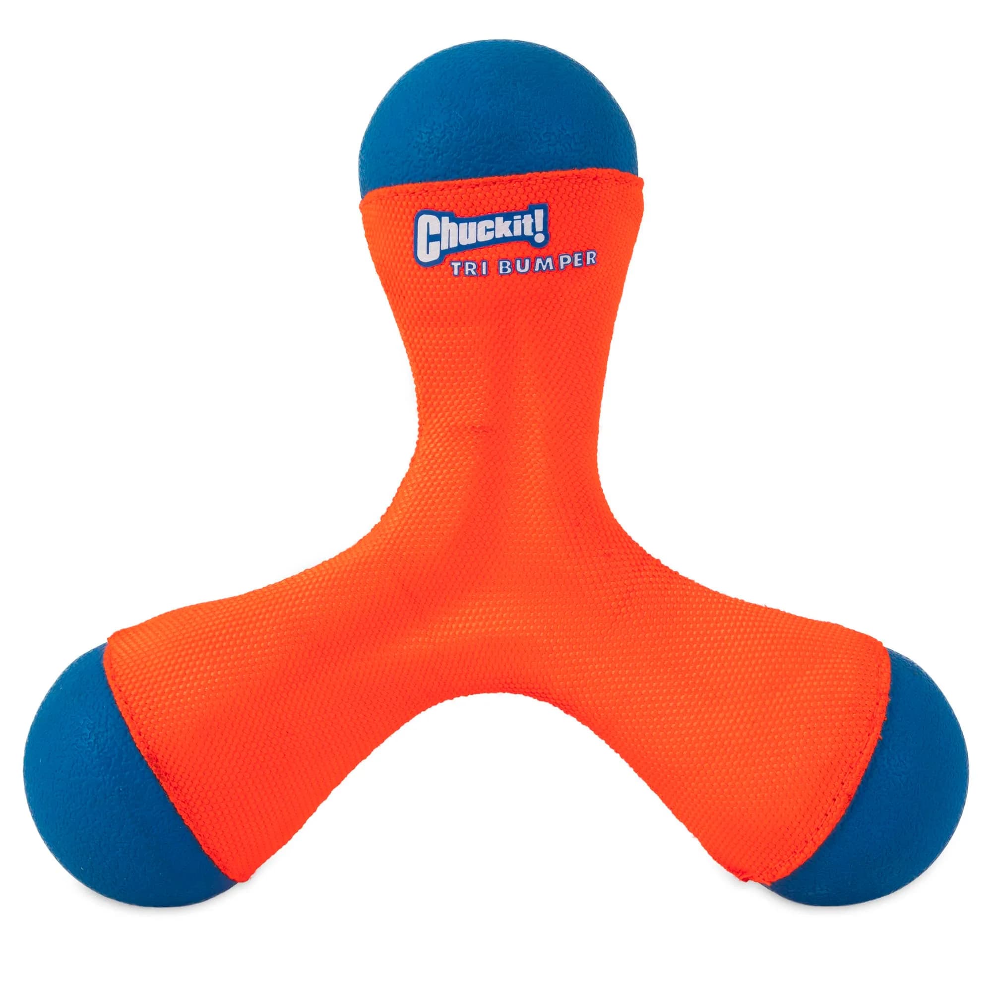 Chuckit! Tri-Bumper Fetch & Tug Dog Toy Medium | Tumbles, Floats, High-Visibility - main product image