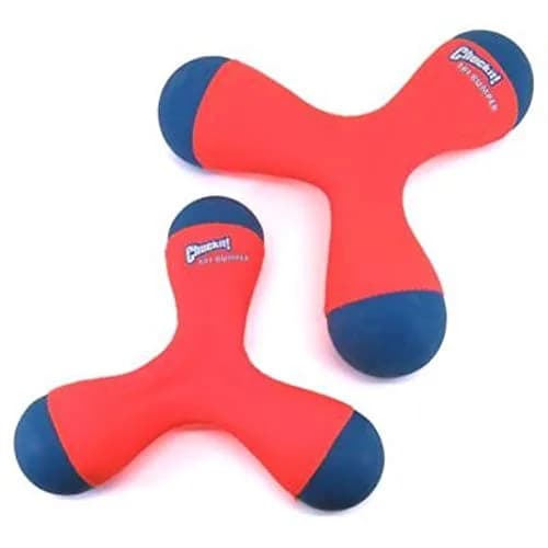 Chuckit! Tri-Bumper Fetch & Tug Dog Toy Medium | Tumbles, Floats, High-Visibility thumbnail 4