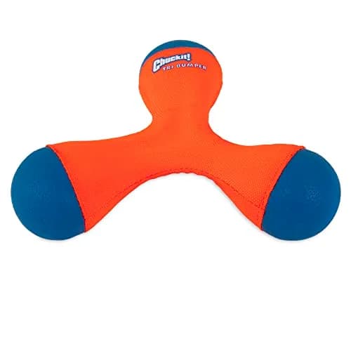 Chuckit! Tri-Bumper Fetch & Tug Dog Toy Medium | Tumbles, Floats, High-Visibility thumbnail 7