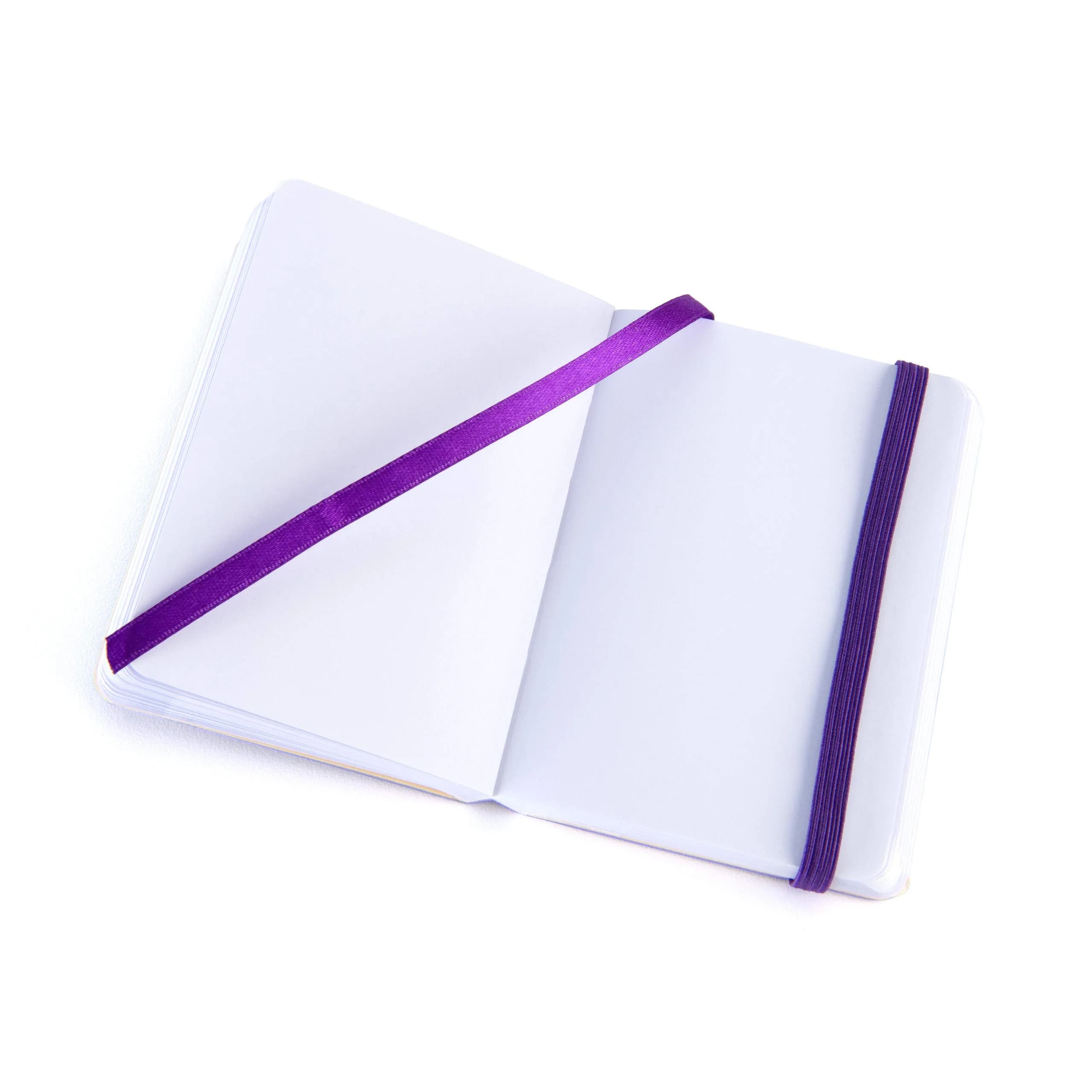 Pentalic 3" x 4" Pocket Sketchbook Traveler Journal, 160 Pages, Purple | Acid-Free Recycled Paper - view 2